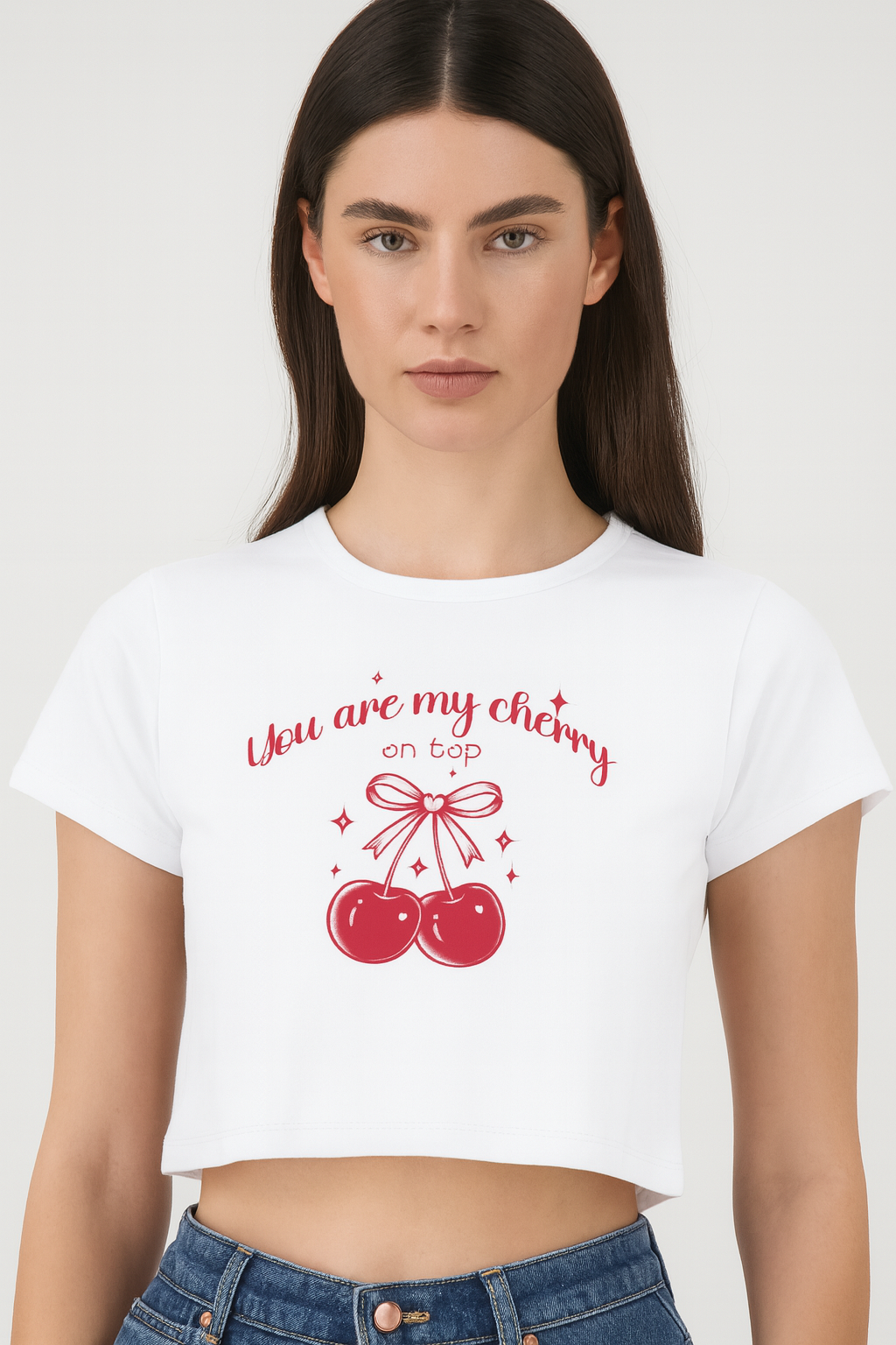 Cherry on top crop top
