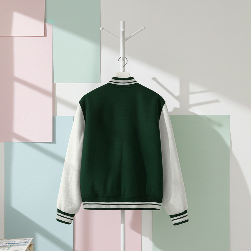 Varsity Jacket Bottle Green