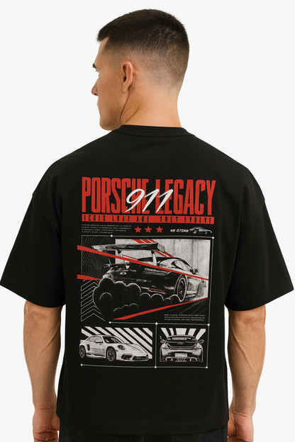 Porsche Concept Unisex Terry Oversized Tee