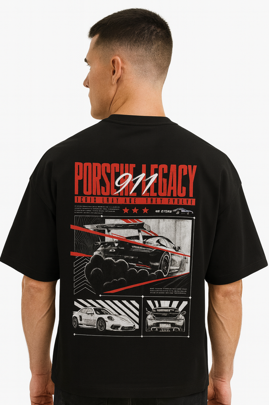 Porsche Concept Unisex Terry Oversized Tee