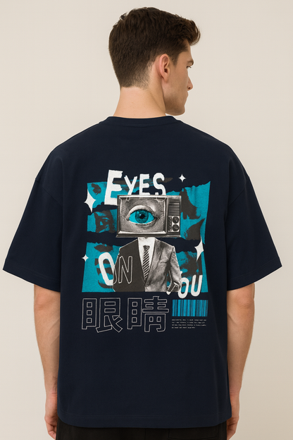EYE ON YOU - Unisex Terry Oversized Tshirt